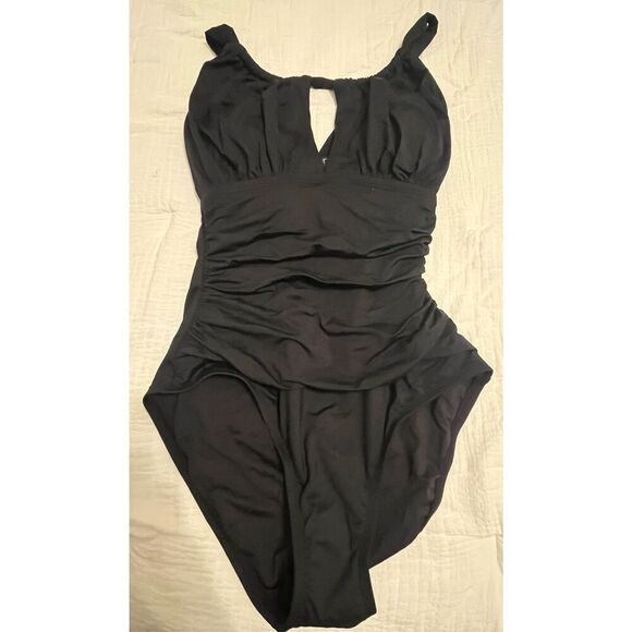 La Blanca Island Goddess High Neck Mio - Black NEW NWT - Picture 4 of 11